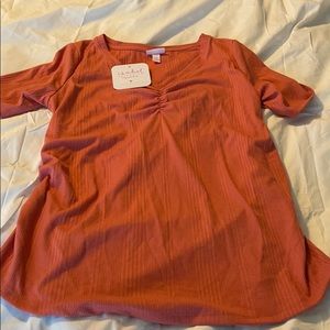 NWT Isabel maternity top, coral orange size M